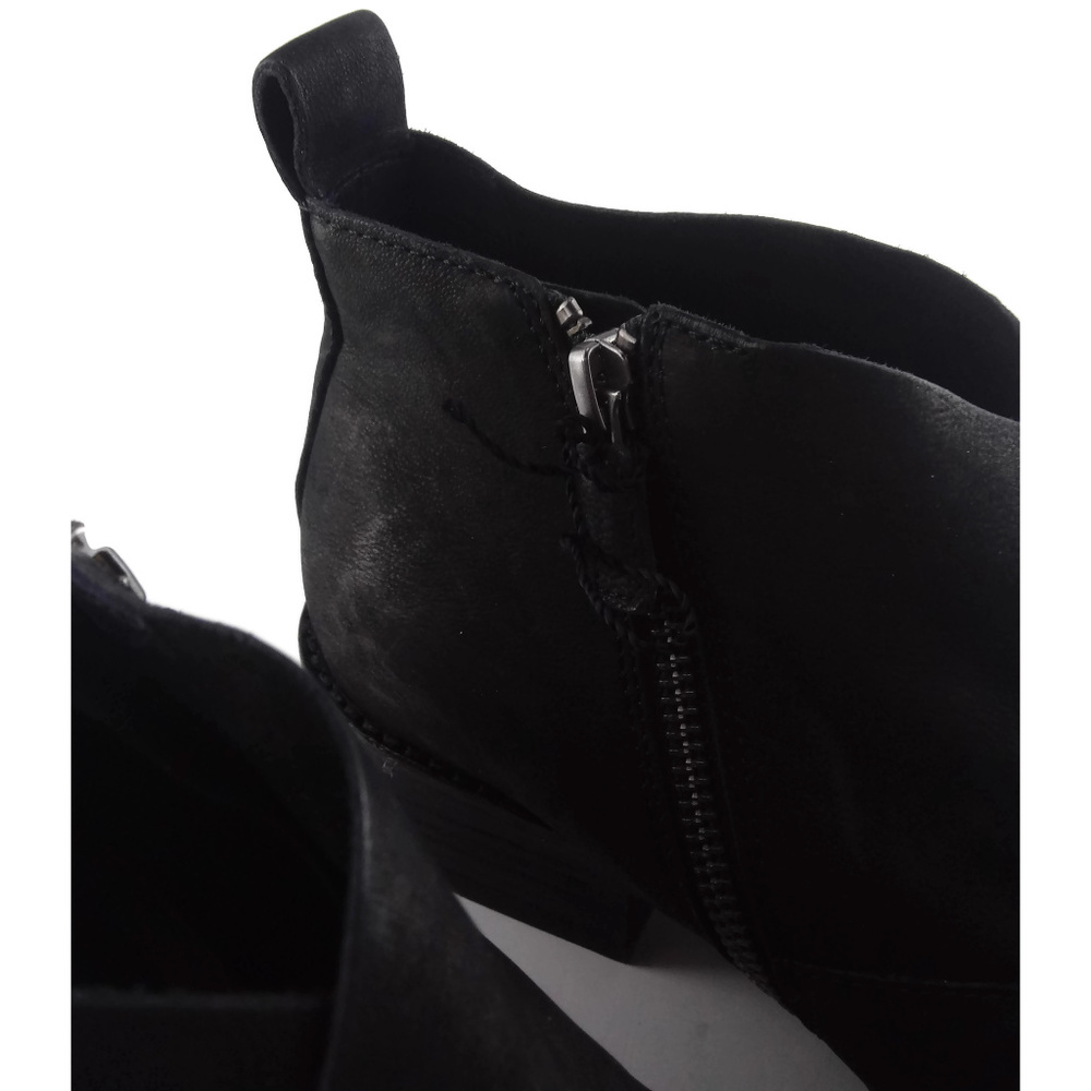 EILEEN FISHER "Leaf" Black Nubuck Booties Size 9.5 - Picture 4 of 8